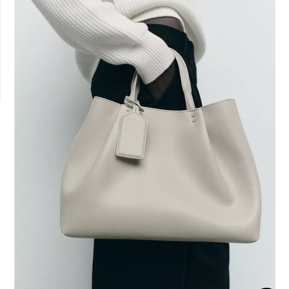 Zara Top Stitched City Bag